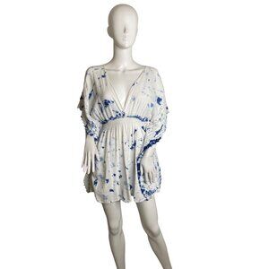 RESORT WEAR SEASPICE WOMEN'S CROCHET BEACH COVER-UP SZ M